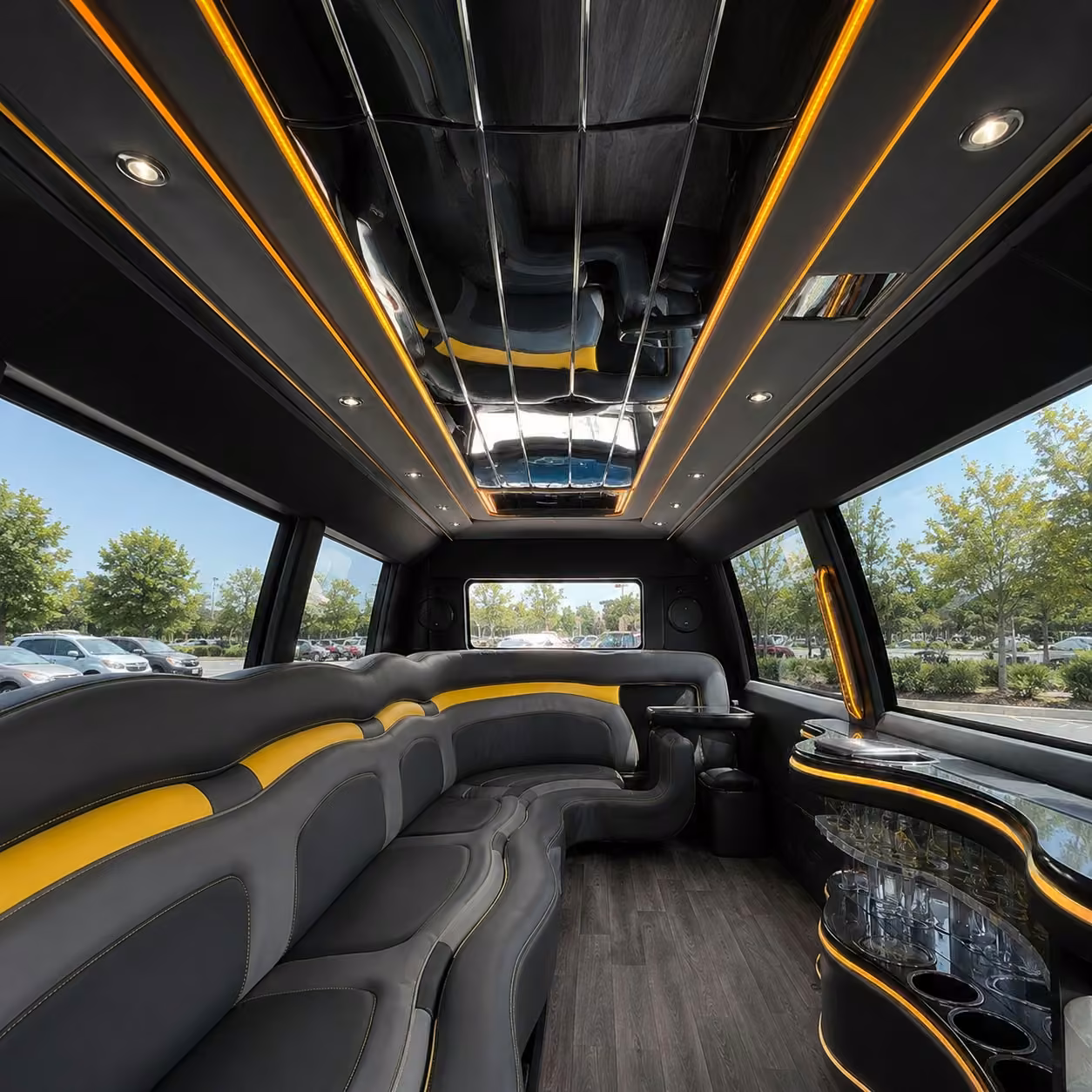 hummer limo interior